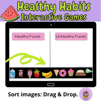 Preview of Healthy Habits Interactive Digital Activities- World Health Day Activities
