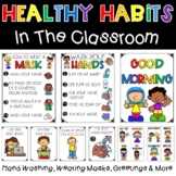 Healthy Habits Posters Hand Washing Mask Social Distance G