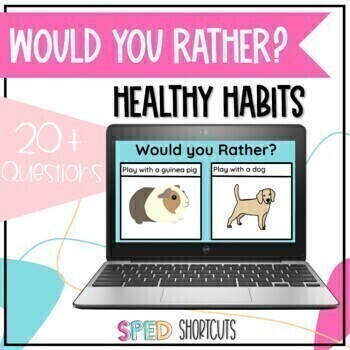Preview of Healthy Habits Theme | Would you Rather? | Google Slides 