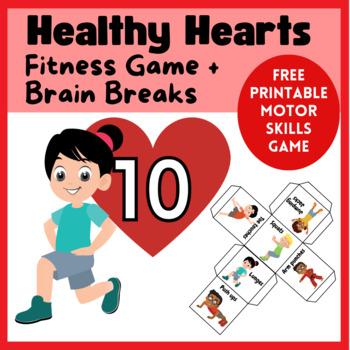 Preview of Healthy Hearts Valentine's Day + February movement and fitness pe game
