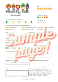 Healthy Kids Daily Tracker (Mood and Healthy Habits)