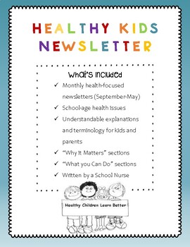 Preview of Healthy Kids Monthly Newsletter