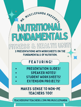 Preview of Healthy Lifestyle Unit - Nutritional Education Fundamentals