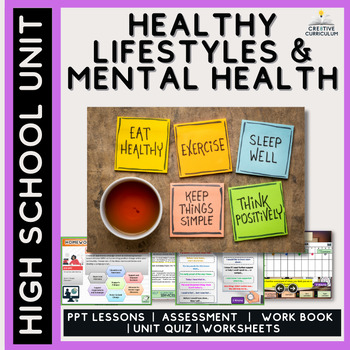 Preview of Healthy Lifestyles & Mental Health - High  School Unit