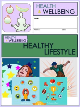 Preview of Healthy Lifestyles Stress and  Wellbeing Work Booklet