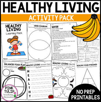 Preview of Healthy Living - Learning Activity Pack