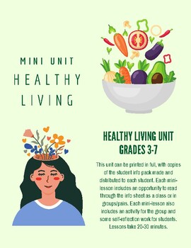 Preview of Healthy Living Mini Unit