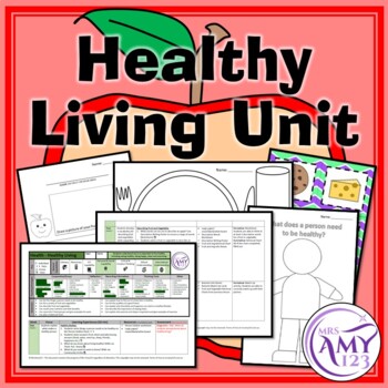 Preview of Healthy Living Unit! Healthy Eating, Exercising, Being Happy and Clean!