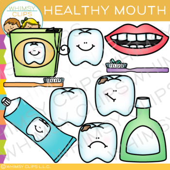 Preview of Healthy Mouth Dental Clip Art