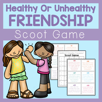 Preview of Healthy Friendship Activity For Friendship Skills and Relational Aggression