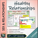 Healthy Relationships Worksheet | Teachers Pay Teachers