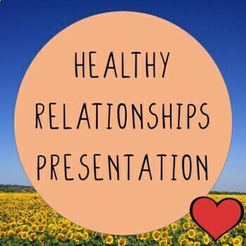 Preview of Healthy Relationships Google Slides - Digital Counseling Lesson