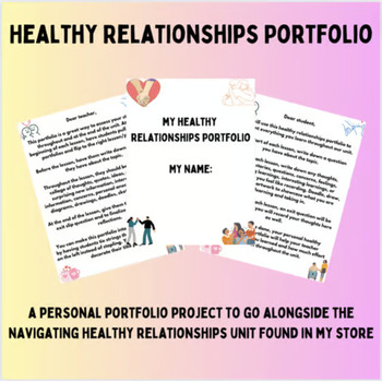 Preview of Healthy Relationships Portfolio (Healthy Relationships Lesson 18) *DOCS