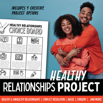 Preview of Healthy Relationships Project Choice Board