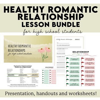 Preview of Healthy Romantic Relationships BUNDLE for high school students SEL