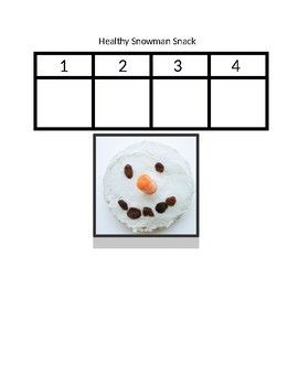 Preview of Healthy Snowman Snack