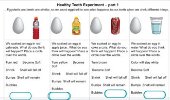 Preview of Healthy Teeth Experiment- part 1- Drag & Drop