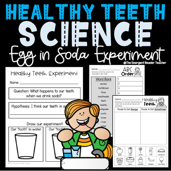 Preview of Healthy Teeth Science Experiment | Dental Health | PreK-2nd