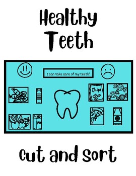Preview of Healthy Teeth Sorting Activity
