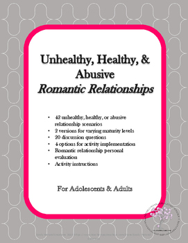 Preview of Healthy, Unhealthy, & Abusive Romantic Relationships
