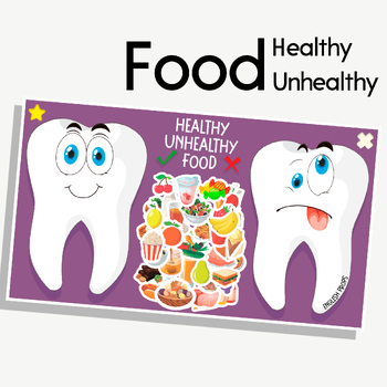 Preview of Healthy & Unhealthy Food and Drink Sorting Game/PowerPoint Game