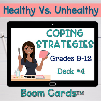 Preview of Healthy Vs. Unhealthy Coping Skills and Strategies #4 Boom Cards