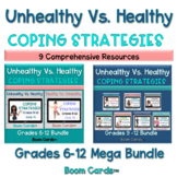 Healthy Vs. Unhealthy Coping Skills Mega Bundle Boom Cards