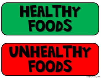 healthy food sign