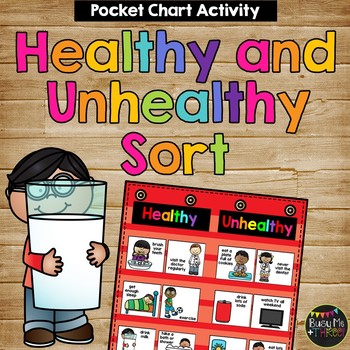 Preview of Healthy and Unhealthy Sort for Pocket Chart Healthy Habits