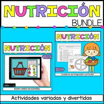 Preview of Nutrición | Healthy eating bundle in SPANISH | Distance learning