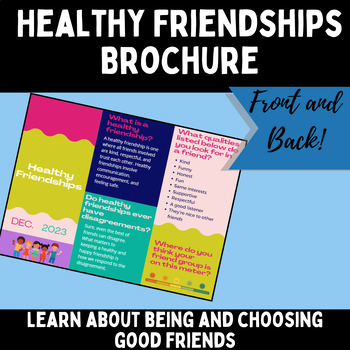 Preview of Healthy friendships brochure