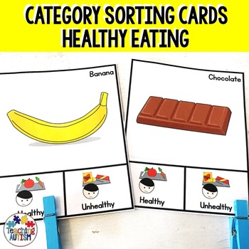 Preview of Healthy Eating Sorting Task Cards