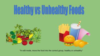 Preview of Healthy vs Unhealthy Food Sort 