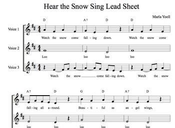 Download Hear The Snow Sing Winter Song Choralmusic Classroom Music By Marlypeg Music