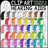 Hearing Aids CLIP ART Behind the Ear with Earmold Deaf Hea