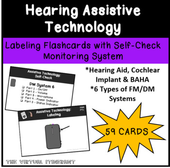 Preview of Hearing Assistive Technology: Labeling Flashcards