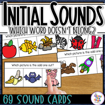 Preview of Initial Sounds - Hearing the Odd One Out Initial Sound Picture Cards