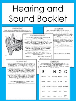 Preview of Hearing and Sound Booklet