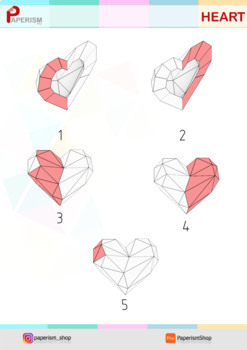 2 Hearts 3d model net |Valentines Day Craft activities | wall classroom ...