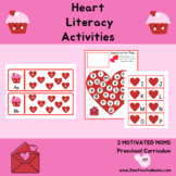 Heart Activities, Valentine's Day, Literacy Centers, Presc