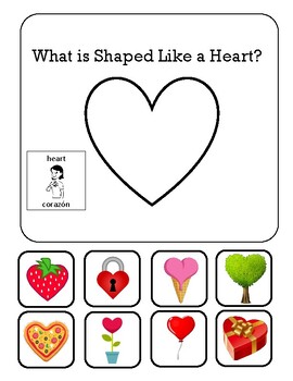 Preview of Heart Adapted Book with ASL visuals and Spanish