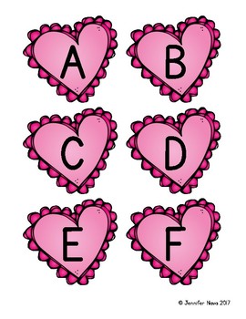 Heart Alphabet by Jennifer Nava | Teachers Pay Teachers