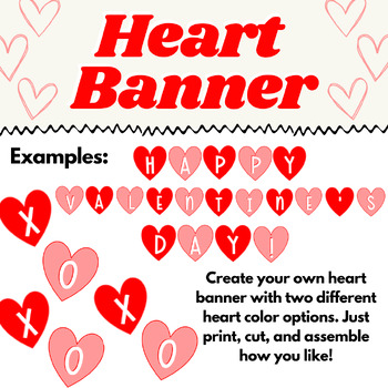 Preview of Heart Banner - Valentine's Edition
