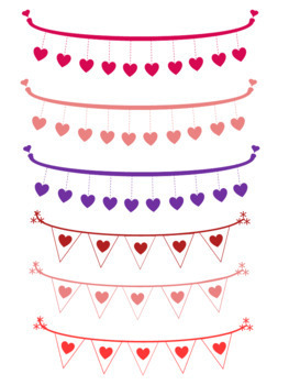 Heart Banners -- Clip Art by Life with 5 Boys | Teachers Pay Teachers