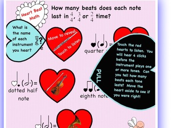 Music Heart Beat Music Math Notebook Interactive Whiteboard Tpt