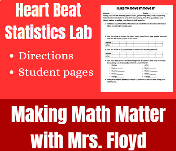 Preview of Heart Beat Statistics Lab