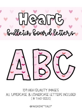 Preview of Heart Bulletin Board Letters