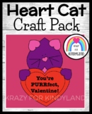 Heart Cat Craft: Valentine's Day Activity & Valentine's Da