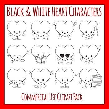 valentine black and white clipart