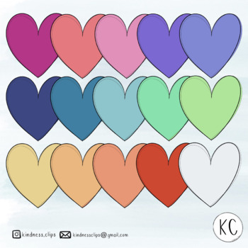 Whimsical Heart Clipart by Kindness Clips
